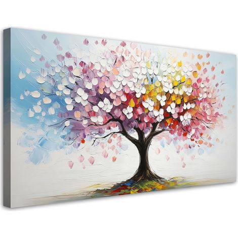 Tableau déco Arbre coloré 100x50 (1/5)