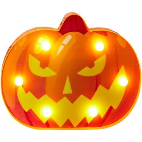 Halloween Modeling Lights Décoration, Ensemble de trois Happy Halloween Light Up, des accessoires de soirée de nuit à LED, boîte de batterie de la batterie de cordes de décoration de cordes de décorat (1/4)