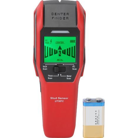 Détecteur électronique de détecteur de métaux, détecteur de goujon avec alarme sonore pour mur renforcé en béton, fil d'acier et bois UT387C. (1/5)