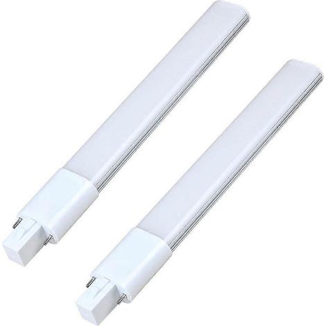 Packung mit 2 G23 LED-Lampen, 85-265V AC, neutralweiß 4000K, 1200 lm, energiesparend.