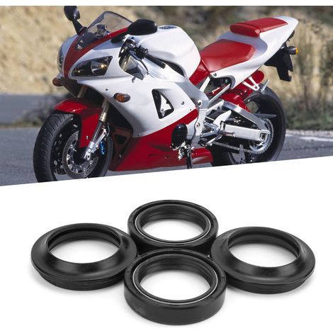 Satz mit 4 Dichtungen (39 x 52 x 11 mm) für Yamaha-Stoßdämpfer mit Gummistaubschutzkappe