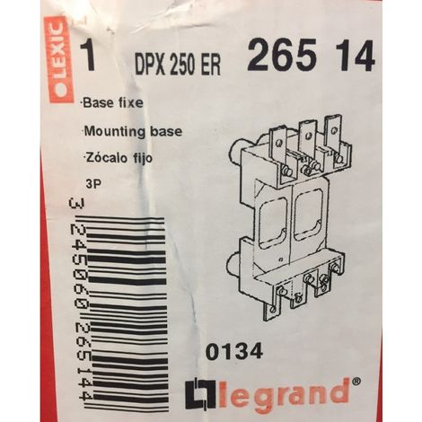 Legrand 026514 - Front socket base for DPX/DPX-I 250 ER - 3P