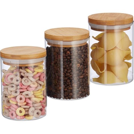 3 Barattoli conservazione 600 ml