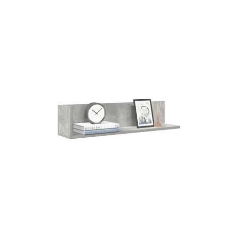 Étagères murales 2pcs gris béton 75x16,5x16,5 bois ingénierie (1/5)