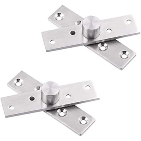 Türdrehscharniere, 360 Grad Edelstahl-Türscharniere, verdeckte Türscharniere, unsichtbare Mittelachse, robuste, verdeckte Türscharniere, drehbare Türscharniere (2er-Pack)