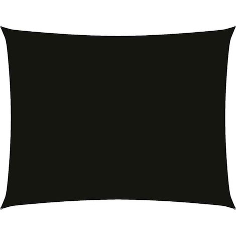 Maison Exclusive - Toldo de vela rectangular tela Oxford negro 2, (1/5)