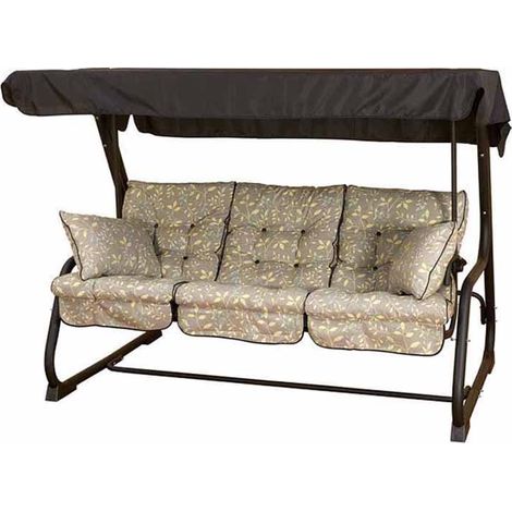 Glendale 3 Seater Hammock - Country - L154 x W113 x H192 cm - Black/Teal