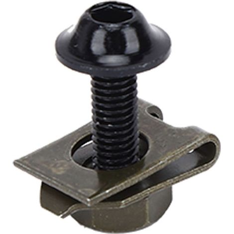Kit de fixation carénage moto 5x16 mm – vis, écrous à clip, attaches rapides et embouts spire (1/5)