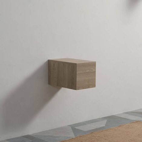 Meuble Rangement 1 Tiroir Façade MDF 19mm Plaqué Bois 30x50cm Tendance (1/5)