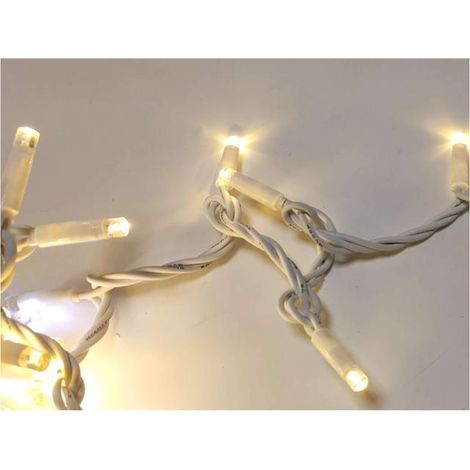 Stringa 10Mt 120Led Bianca Luce Calda X1