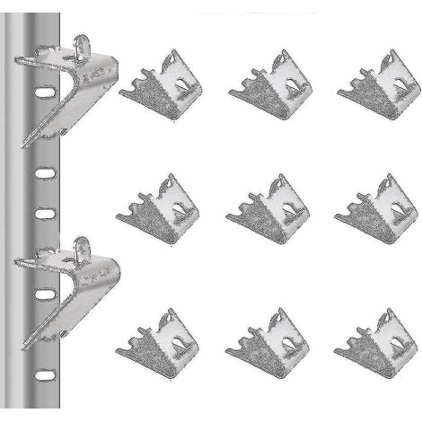 12 clips de fixation pour grille de congélateur, en acier inoxydable, pour réfrigérateur commercial (1/5)