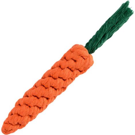 Giocattoli per cani a forma di carota, giocattoli per la dentizione degli animali domestici in corda di cotone, giocattoli resistenti per la pulizia dei denti, accessori per animali domestici (1/4)