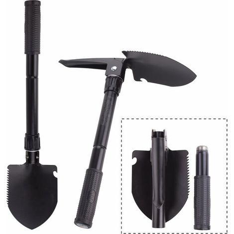Pelle Pliante Militaire, Camping Multifonction Mini Pelle avec Étui pour Camping Randonnée Survie Outil Jardin Pelle,Une Pliante Survie Outil (1/5)