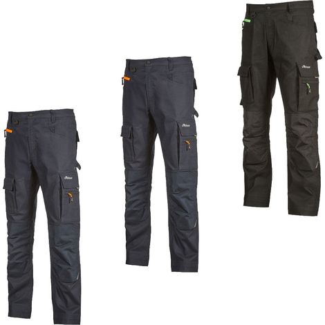 Pantaloni da lavoro U-Power Ready multitasche - M - Nero (1/4)