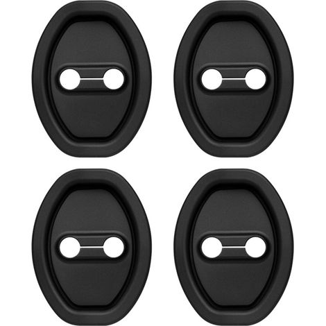 Set mit 4 verbesserten Silikon-Türschutzleisten mit Türschutz und Geräuschdämpfung, universelles Autozubehör für den Außenbereich (schwarz)