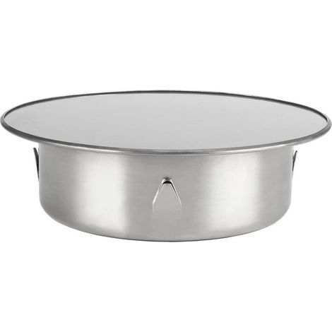 Bouchon pour Tuyau de Poêle en Acier Inoxydable,Bouchon Cheminée Perforé Ø 120mm Ignifuge Bouchon Tuyau de Poele pour Tuyaux Poêle de 120-125 mm (1/5)