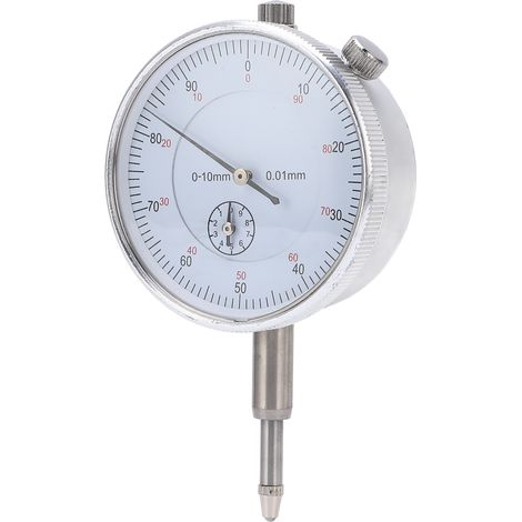 Indicateur de test à cadran mécanique, micromètre à aiguille de haute précision pour la mesure de 0 à 10 mm.