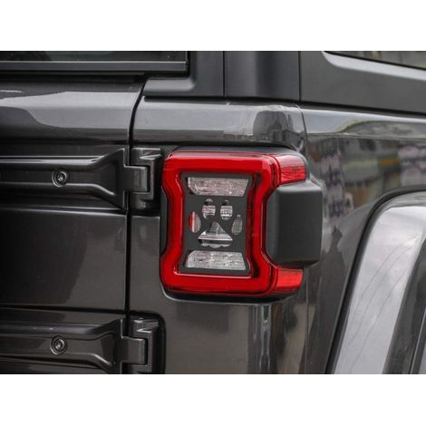 Suitable for Jeep Wrangler JL taillight cover, taillight frame, taillight protector, flat taillight cover (dog paw design). (1/4)