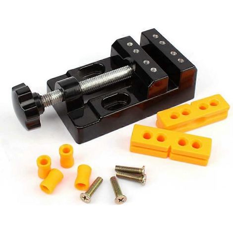 Mini étau d'établi plat, mini étau de table, étau de perceuse, outils pour loisirs créatifs, mini étau d'établi plat, mini étau de table à mâchoires plates pour loisirs créatifs (1/5)