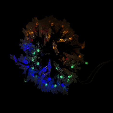 Werka Pro – Guirlande solaire LED multicolore 6,5m – 30 LED – Résistante aux intempéries – Pour décoration extérieure festive