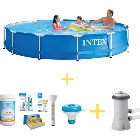 Intex Piscine Tubulaire Ronde - 366x76 cm - 3-pièces  S21341 (1/4)