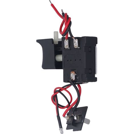 Interrupteur à gâchette universel pour perceuse sans fil, variateur de vitesse réglable CW/CCW avec témoin lumineux, 7,224 V CC, 16 A