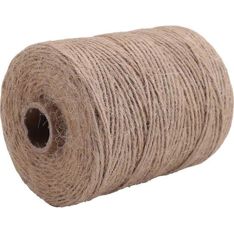 200 mètres/rouleau, corde en chanvre naturel brun de 2 mm d'épaisseur (1/4)