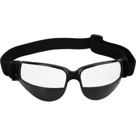 Ortviai Lunettes de protection sportives pour basketball – Monture intégrale noire en TPU, résistantes aux chocs