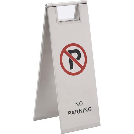 vidaXL Segnale di Parcheggio Pieghevole in Acciaio Inox (1/5)
