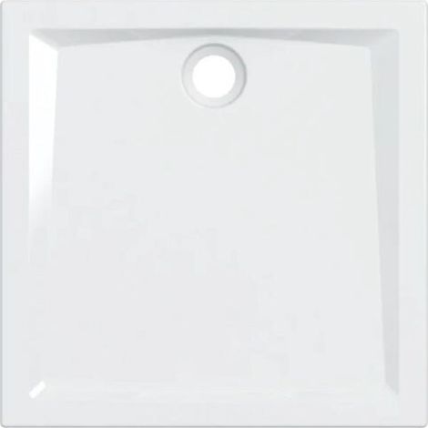 GEBERIT - PIATTO DOCCIA QUADRATO 90X90 H.6 CM. TIPO 60 BIANCO IN GRES FINE PORCELLANATO 550.029.00.1 (1/4)