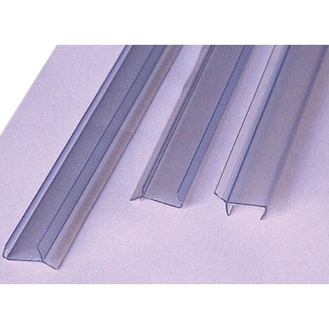 Profil bavette PVC pour plinthe 16 19 mm translucide 2 m 60 RCP1619