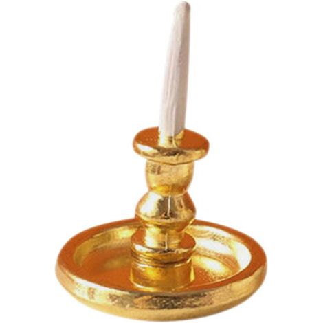 Bougeoir, décoration intérieure, maison de poupée, petit mini, décoration en alliage (1/5)