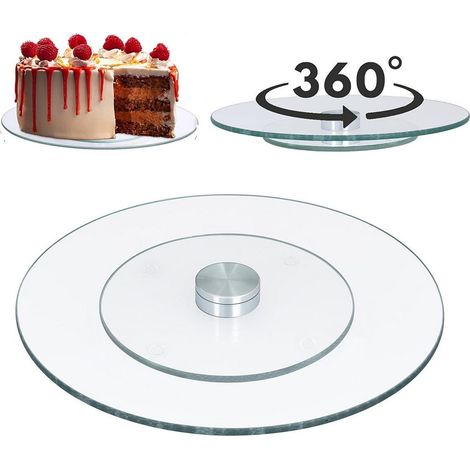 Alzata girevole in vetro per torte, piatto, 30 cm (1/3)