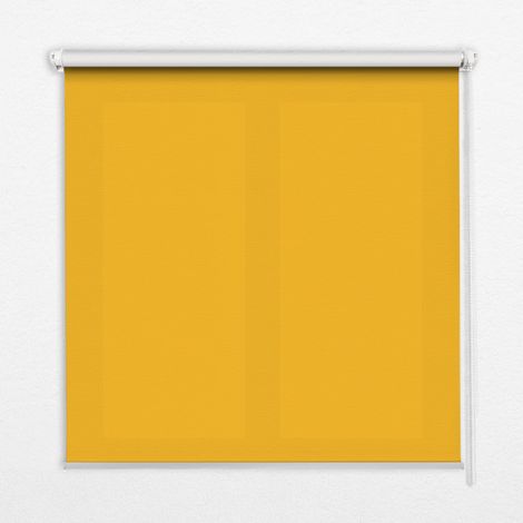 Store Enrouleur Intérieur pour Fenêtre - Store Tamisant - Store Enrouleur qui Laisse Passer la Lumière - Store Brise-Vue - Store - Store pour Intérieur - (70 cm x 140 cm) - Orange (1/5)