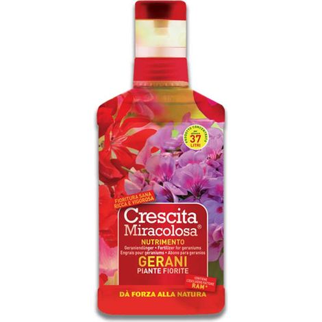Concime per gerani e piante fiorite 375 ml (1/5)