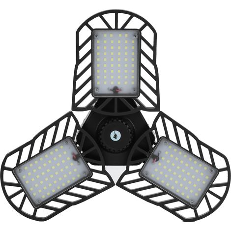 60W SD-0013 Verformbare LED-Garagenleuchte, 90° verstellbare Arbeitsleuchte mit Sicherheitskabel 85-265V (1/5)