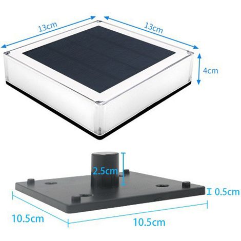Lampadaire solaire LED haute luminosité, étanche et stable, idéal pour les cours et jardins extérieurs. Trois températures de couleur disponibles : 3000K, 4000K et 6000K.