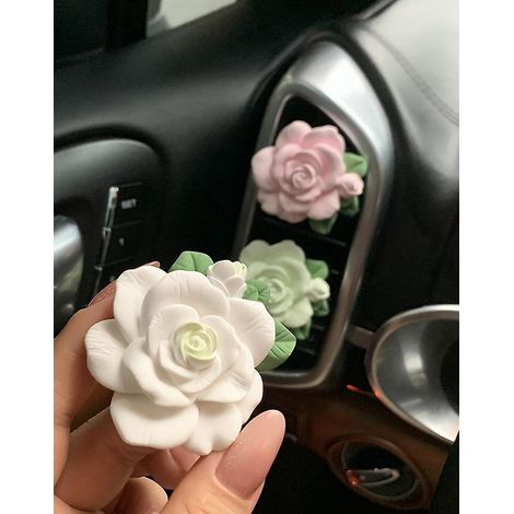 ensemble De 3 Pices Aromathrapie Florale, Aromathrapie De Voiture, Accessoires D'aromathrapie De Voiture, Aromathrapie De Prise, Voiture D'aromath (1/5)