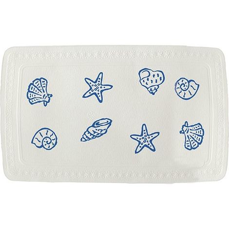 Tapis Fond de baignoire PVC CONCHA 91x36cm Coquillages Spirella (1/3)