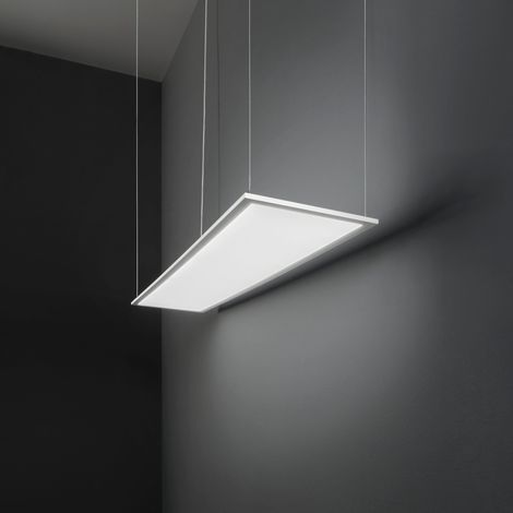 "Pannello LED in alluminio 40W a doppia emissione 30x120 cm."