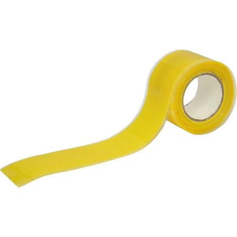 Ruban adhésif en silicone antidérapant, bande d'étanchéité adhésive à haute ductilité pour serpentins et tuyaux d'égout-Yellow