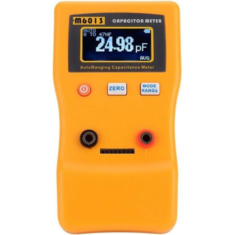 M6013 Digital Capacitance Meter with Auto-Range 0.01pF-470000uF Quick Test for Electronics Lab and Hobby Repair Work (1/5)