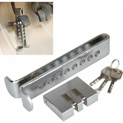 Kaelt - Serrure d'embrayage en acier inoxydable antivol de voiture fournitures de protection de sécurité de véhicule serrure d'embrayage de frein de voiture (1/5)