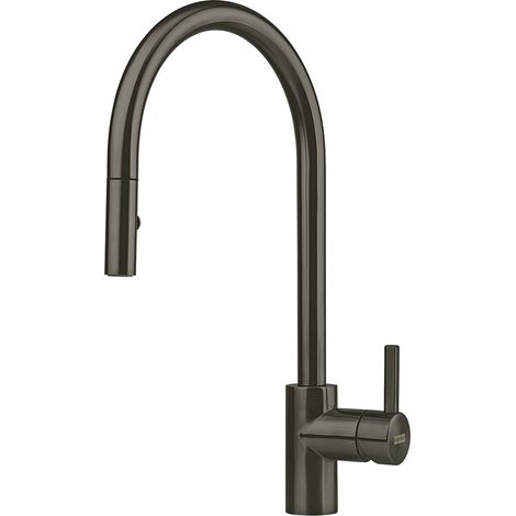 Franke 911276. Tipo di beccuccio: Tirare verso il basso, Colore del prodotto: Antracite, Materiale del rubinetto: Acciaio inox. Altezza sopra la superficie di fissaggio (max): 43,3 c... - 115.0628.256