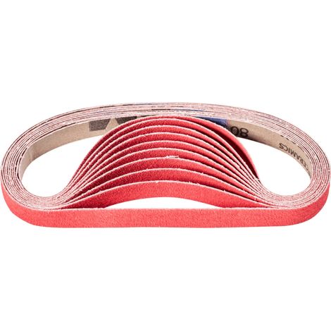 PFERD TOOLS Keramikkorn Schleifband BA 16x480mm CO-COOL80 für Edelstahl-Schliff mit Bandschleifer 50 Stk (1/5)