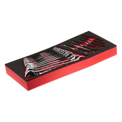 Facom – Jeu de clés mixtes 17 pièces – Acier chrome vanadium – Dimensions 6 à 24 mm – Pour travaux de précision