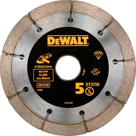 DeWalt DT3758-QZ 125mm Twin Mortar Raking Blade Extreme 6.3mm Segments (1/3)