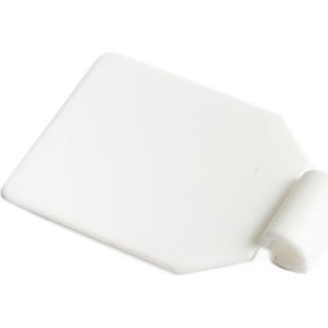 One Stop DIY Lot de 24 étiquettes de prix en plastique pour crochets de suspension pour panneau perforé Blanc