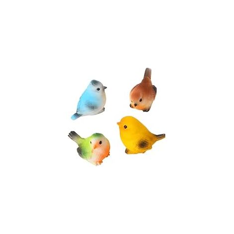4 pièces Oiseaux en Résine Oiseaux Animaux Figurine Décoration Artificiels Oiseau Statues pour Jardin Pelouse Jardin Cour Ornements
