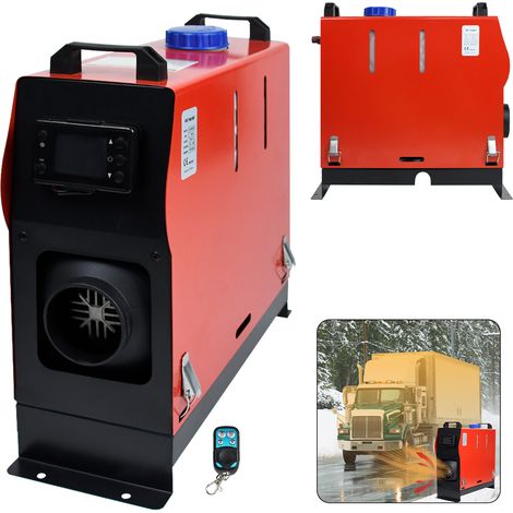 HENGMEI Diesel chauffage 12V stimulant 8KW Diesel Air Chating Room Chauffage avec voiture de moniteur LCD, RV, chauffage de camion, rouge (clé LCD) (1/5)